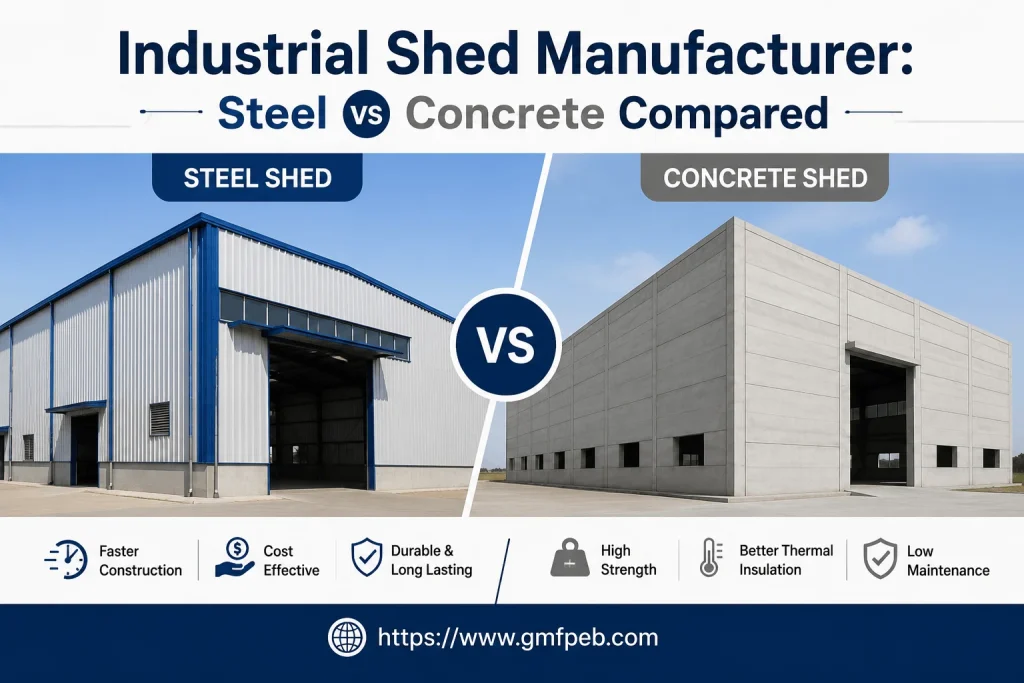 Industrial Shed Manufacturer: Steel vs Concrete Compared