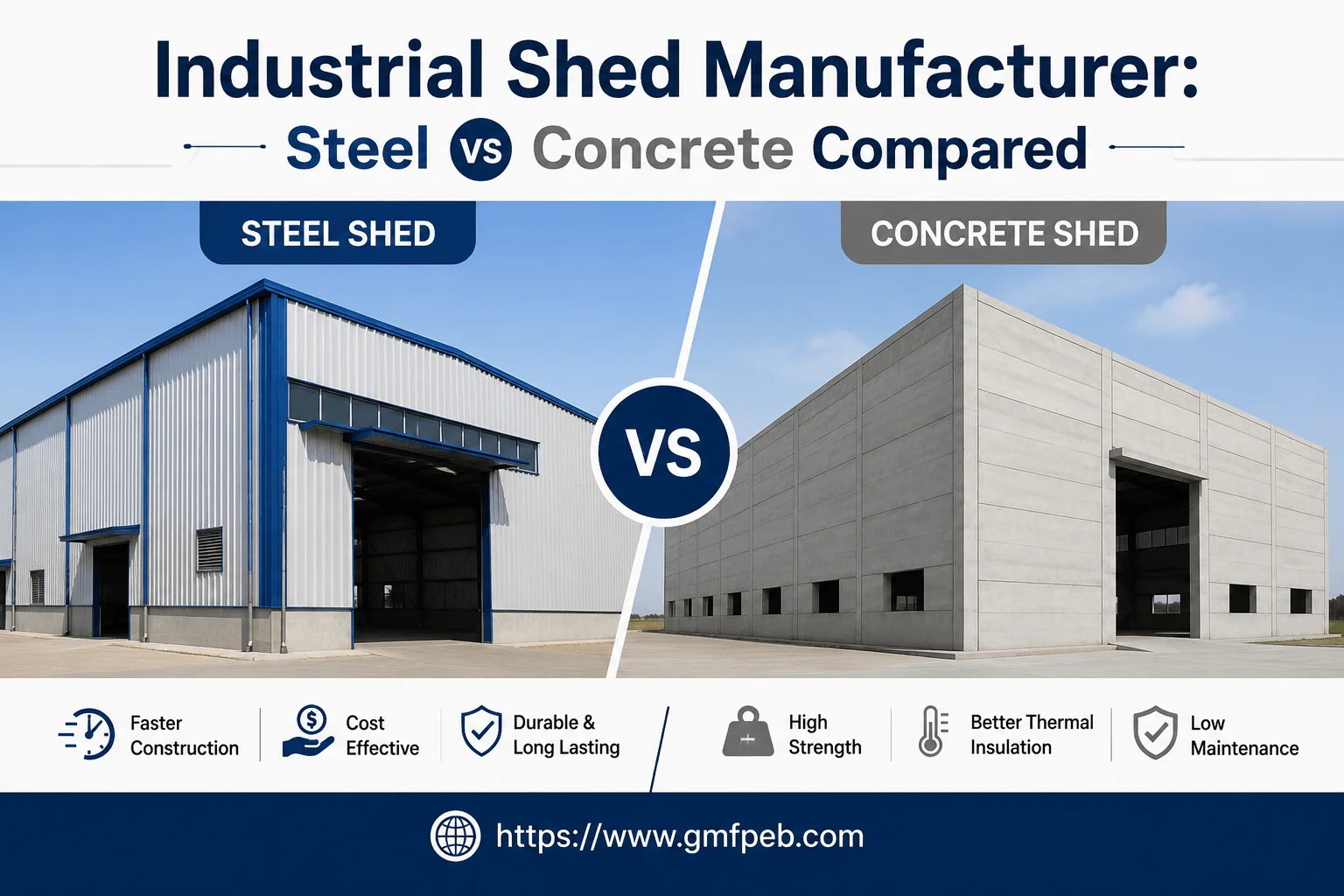 Industrial Shed Manufacturer: Steel vs Concrete Compared